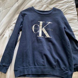 navy blue calvin klein jeans sweatshirt